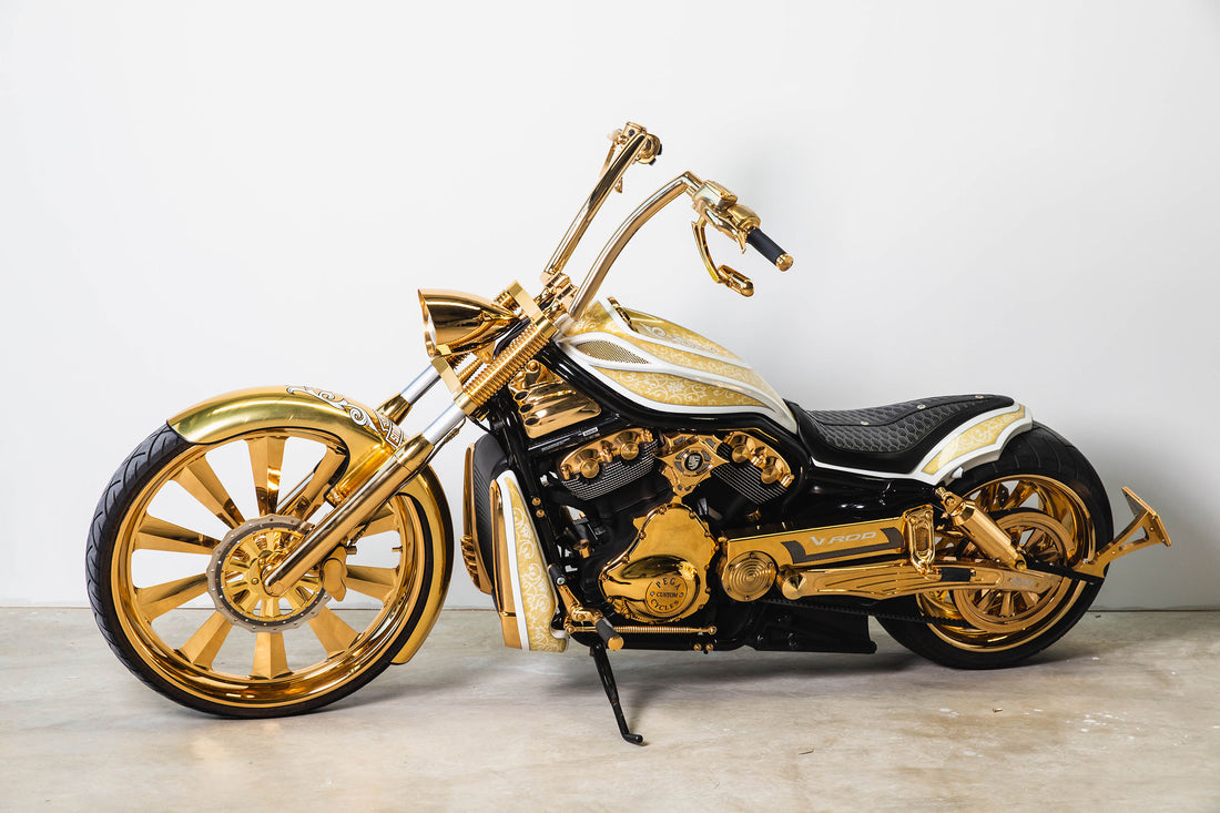 24K Gold Harley Davidson – Adelaide Luxury & Prestige